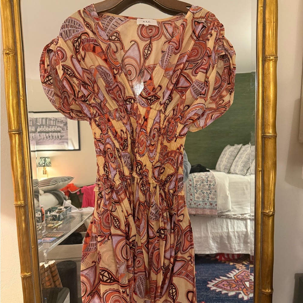 ALC LUNA SMOCK DRESS